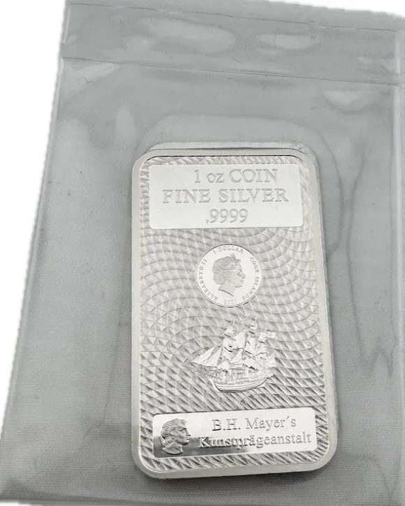B.H. Mayer´s 1 Oz Silber Münzbarren Cook Island 1 CID*