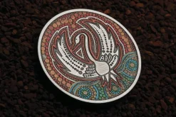 Black Swan Maali 2 Oz Silber Antik Farbig 2022 +Box +COA*