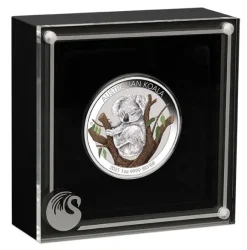 Brisbane Coin Show Koala 1 Unze Silber 2021 +Box +COA*