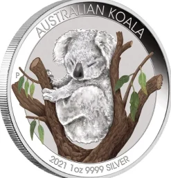 Brisbane Coin Show Koala 1 Unze Silber 2021 +Box +COA*