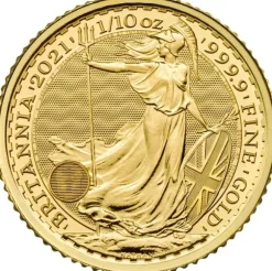 Britannia 1/10 Unze Gold verschiedene Jahrgänge