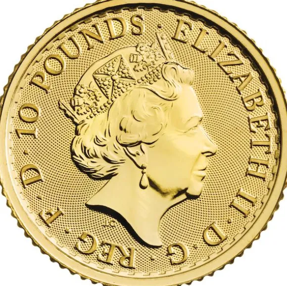 Britannia 1/10 Unze Gold verschiedene Jahrgänge