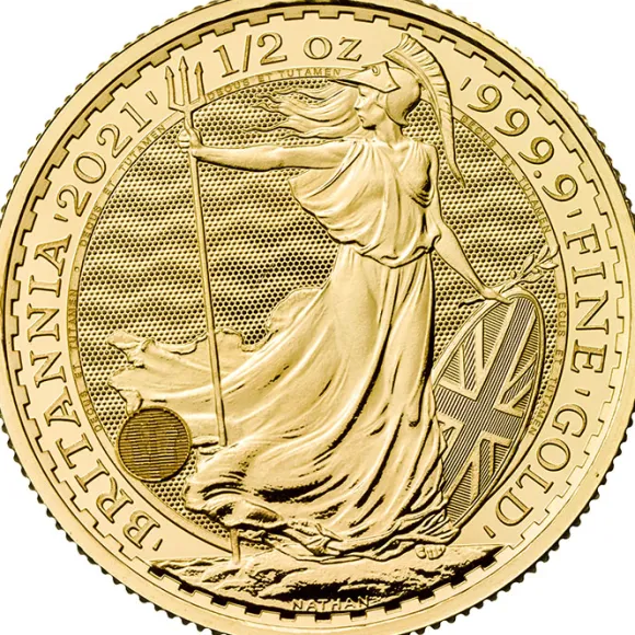 Britannia 1/2 Unze Gold verschiedene Jahrgänge