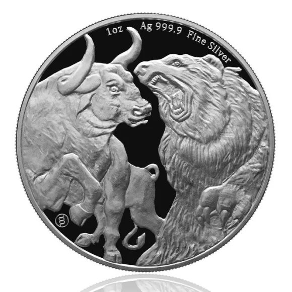 Bull & Bear 1 Unze Silber 2022*