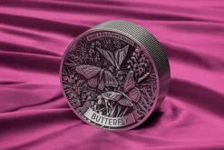 Butterfly 2 KG Silber Antik Finish 2025 +Box +COA