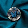 Butterfly 2 Oz Silber Antik-Finish coloriert 2026 + Box + Zertifikat