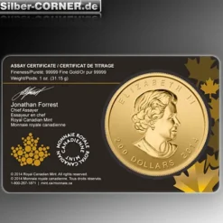 Call of the Wild - Wolf - 1 Oz Gold 2014