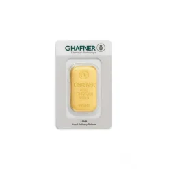 C. Hafner 100 Gramm Goldbarren gegossen