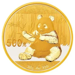 China Panda 30 Gramm Gold 2017