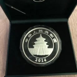 China Panda 1 KG Silber 2014 Proof + Box *