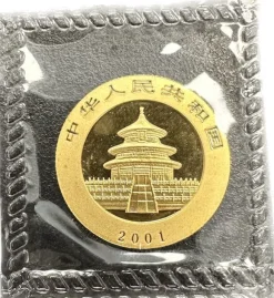 China Panda 1/4 Oz Gold 2001