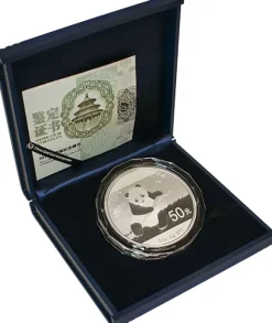 China Panda 5 Oz Silber Proof 2014 + Box + Coa*