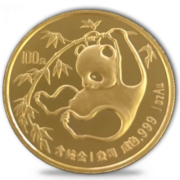 China Panda 1 Unze Gold 1985