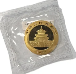 China Panda 1 Unze Gold 2002