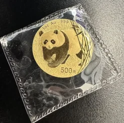 China Panda 1 Unze Gold 2001