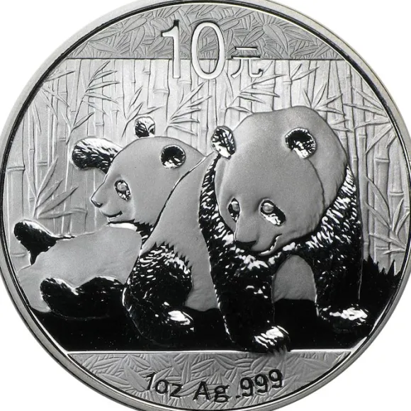 China Panda 1 Unze Silber 2010*