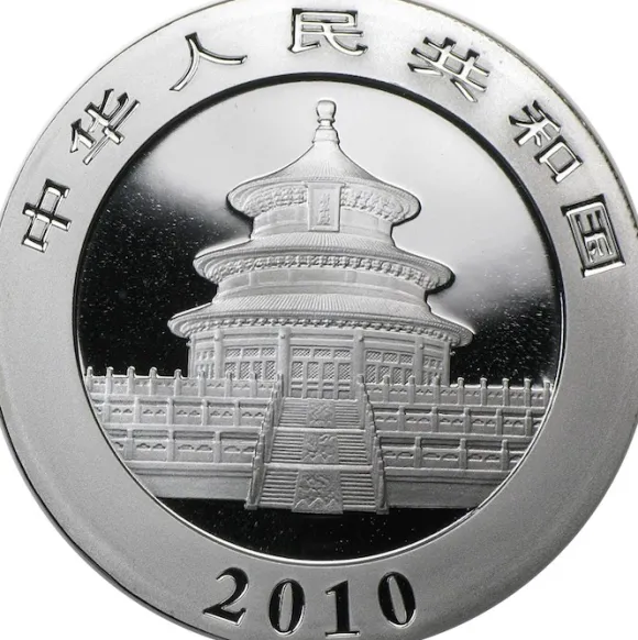 China Panda 1 Unze Silber 2010*