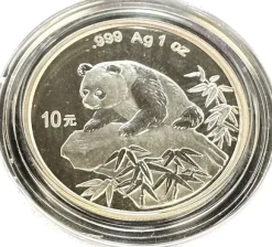 China Panda 1 Unze Silber 1999*