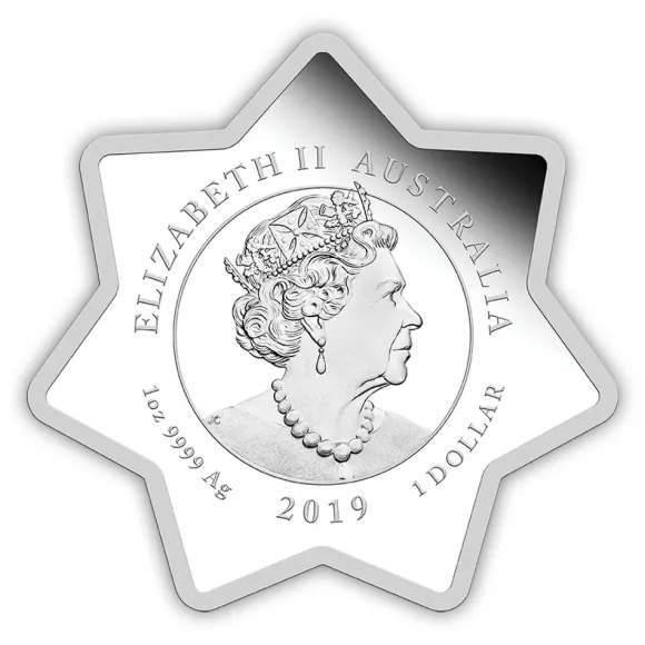 Christmas 2019 1 Oz Silber Star-Shaped Coin*