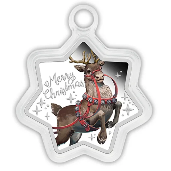 Christmas 2019 1 Oz Silber Star-Shaped Coin*