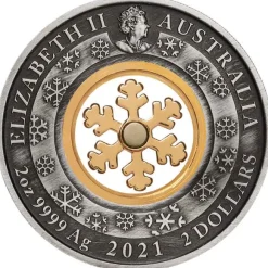 Christmas Wonderland 2 Oz Antik Silber 2021 Gilded + Box + COA*