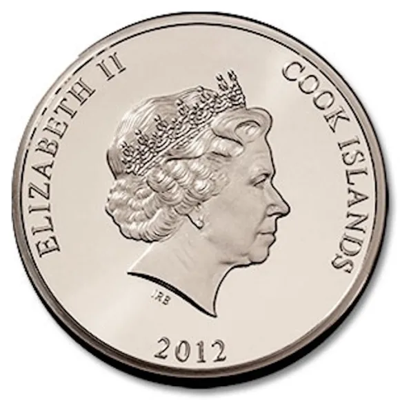 Cook Island Drache 20 Unzen Silber 2012*
