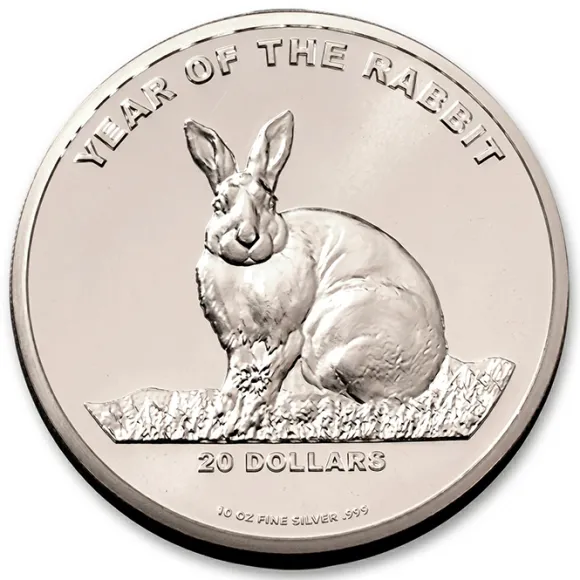 Cook Island Hase 20 Oz Silber 2011*