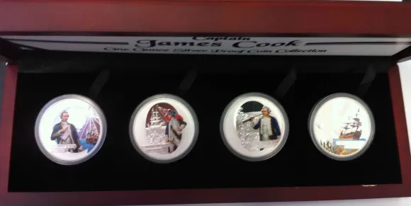 Cpt. James Cook Silber 2009 4 Coin Set*