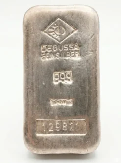 Degussa 1 KG Silberbarren - alte Version