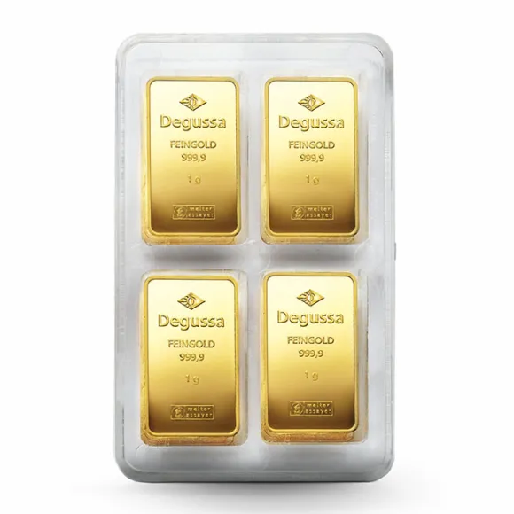 Degussa 100 x 1 Gramm Gold Combicube