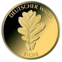 Deutscher Wald - Eiche - 1/8 Unze Gold 2010 + Zertifikat