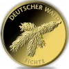 Deutscher Wald - Fichte - 1/8 Unze Gold 2012 + Zertifikat