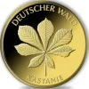 Deutscher Wald - Kastanie - 1/8 Unze Gold 2014 + Zertifikat