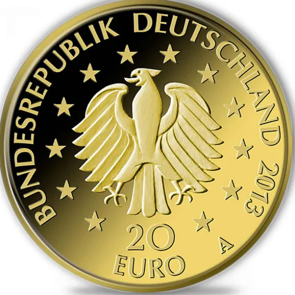 Deutscher Wald - Kiefer - 1/8 Unze Gold 2013 + Zertifikat