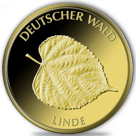 Deutscher Wald - Linde - 1/8 Unze Gold 2015 + Zertifikat