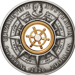 Discovery Endevaour 1770-2020 2 Unzen Silber Antik + Box +COA *