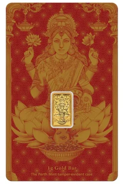 Diwali 1 Gramm Goldbarren Perth Mint