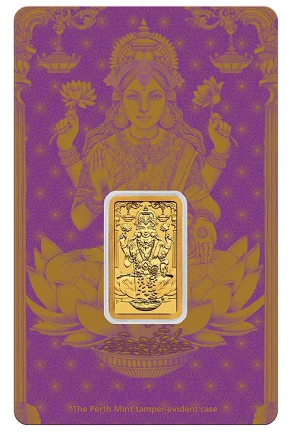 Diwali 5 Gramm Goldbarren Perth Mint