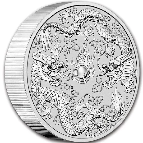 Double Dragon 10 Unzen Silber 2021*