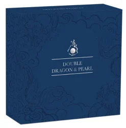 Double Dragon with Mother of Pearl 2 Oz Silber Proof 2024 +Box +COA*