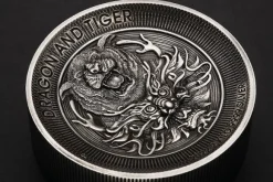 Drache & Tiger High Relief 2 KG Silber 2022 + Box +Zertifikat*