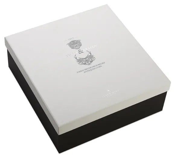 Drache & Tiger High Relief 2 KG Silber 2022 + Box +Zertifikat*