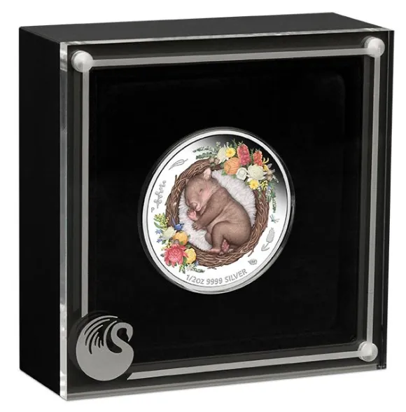 Dreaming Down Under - Wombat - 1/2 Oz Silber Proof +Box +COA*