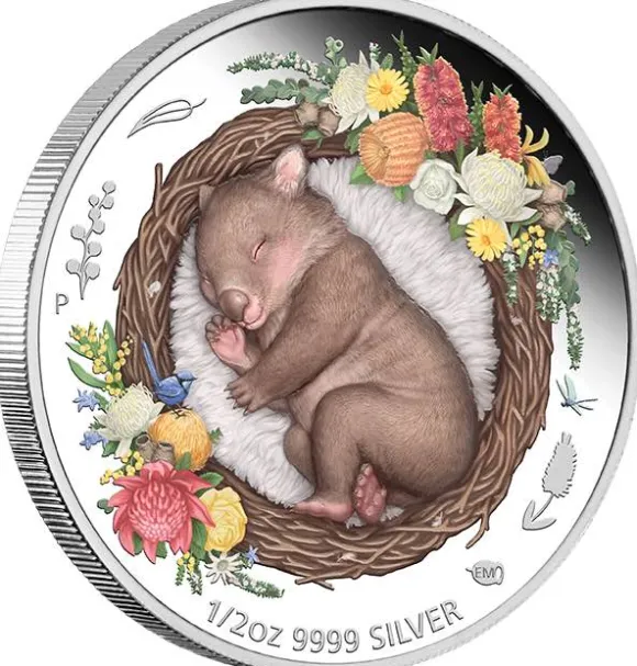Dreaming Down Under - Wombat - 1/2 Oz Silber Proof +Box +COA*