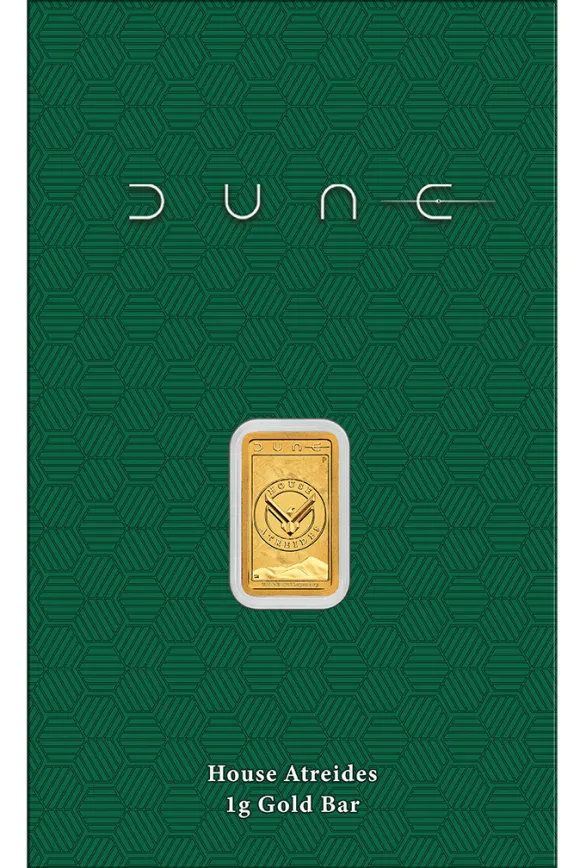 Dune - House of Atreides - 1 Gramm Goldbarren im Blister