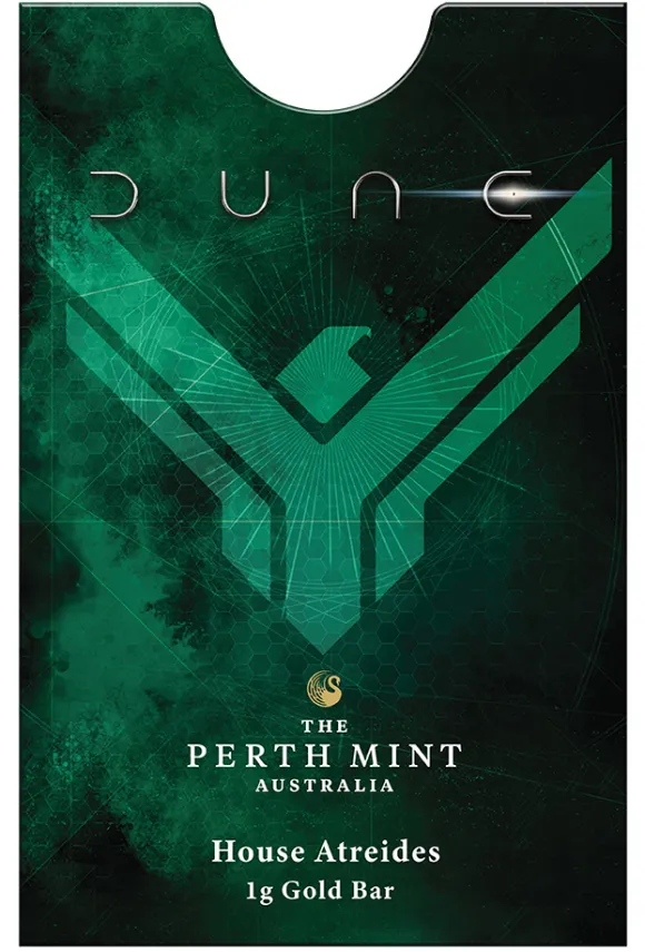 Dune - House of Atreides - 1 Gramm Goldbarren im Blister