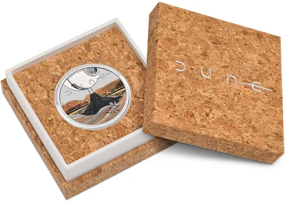 Dune 1 Oz Silber farbig 2026 +Box +COA*