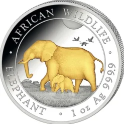 Elefant 1 Unze Silber gilded 2022*