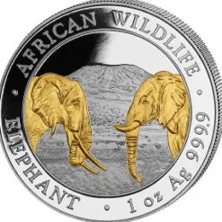 Elefant 1 Unze Silber 2020 gilded*