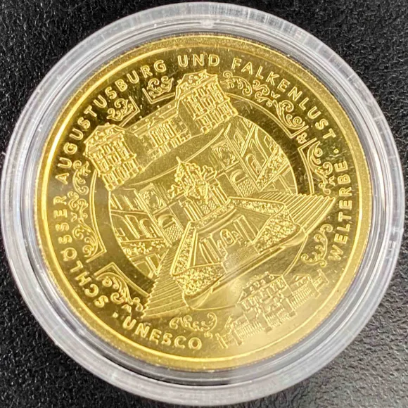 100 Euro - Brühl - Goldmünze 2018 +Box+Zertifikat